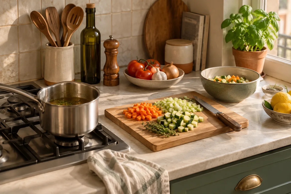 Cuisiner dans un petit espace sans encombrer le plan de travail