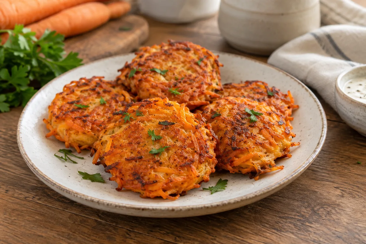 Galettes de carottes à la poêle