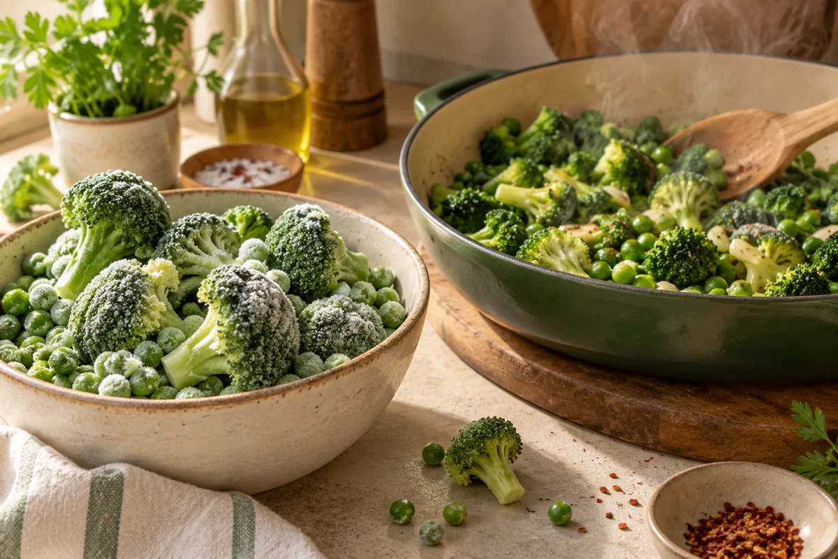 Cuisiner les légumes surgelés sans détremper le plat